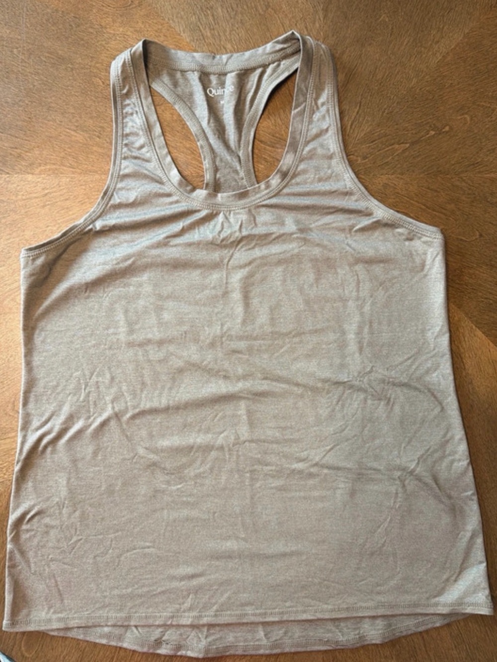 Quince Women's Racerback Tank - Taupe Beige